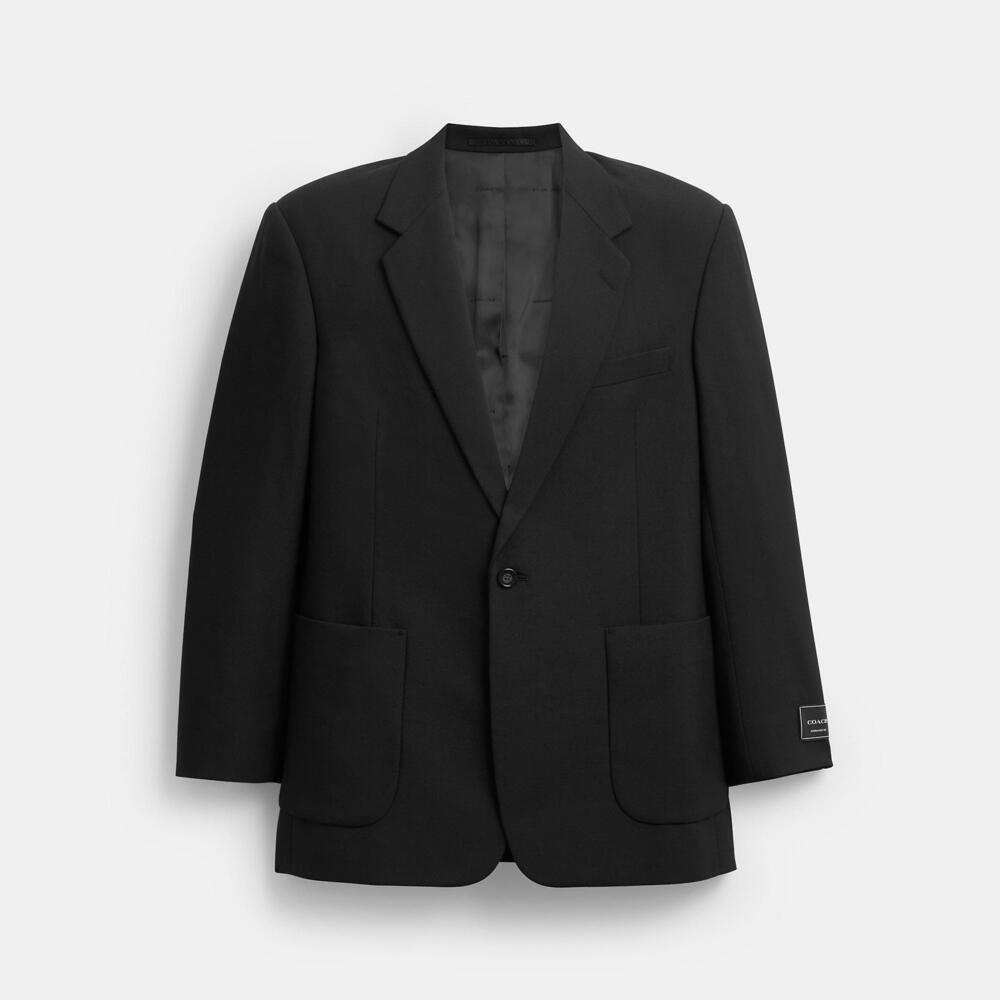 Coach Outlet Unissex Single Button Blazer Size Medium